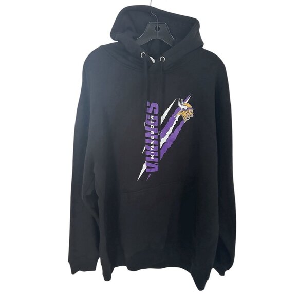 Starter NFL Official Minnesota Vikings Hoodie Black Men Size XL New - Picture 2 of 11
